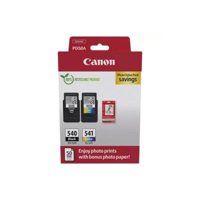 Canon PG-540 (crna) + CL-541 (boja), Tinta Original + foto papir-komplet